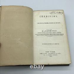RARE Antique Book Almira Hart Lincoln Phelps Chemistry 1855 revised edition W@W