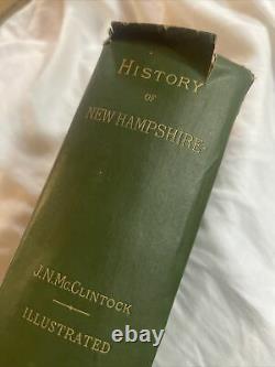 RARE Antique Book History of New Hampshire 1888 1st edition by J. N. McClintock