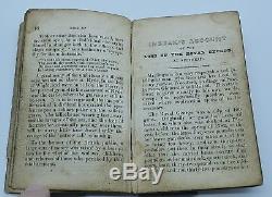 RARE Antique Book Relic of Royal George Narrative of Loss 1782 Wood from Ship