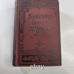 RARE Antique Book SHAKSPEARE'S COMPLETE WORKS w NOTES J. Payne Collier