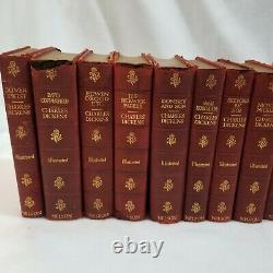 RARE Antique Charles Dickens 12 Book Set Early 1900s Thomas Nelson & Sons