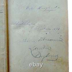 RARE Antique Christmas Book Children 1864 Margie a CHRISTMAS STORY Bulfinch Vtg