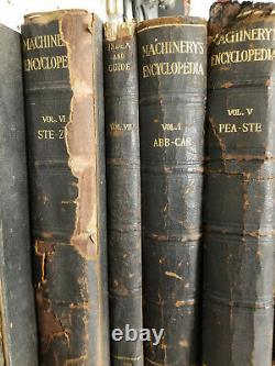 RARE Antique Complete Set- Machinerys Encyclopedia 1917 7 Books 1st Edition