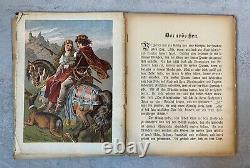 RARE Antique Des Kindes Marrchenwelt German Children's Fairytale Book As Is