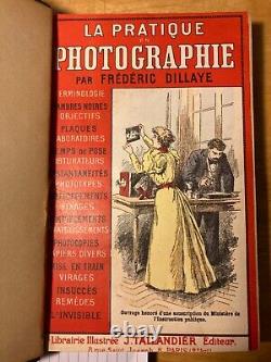 RARE Antique French Photography Books Frédéric Dillaye (1850-1880) 4 Vols