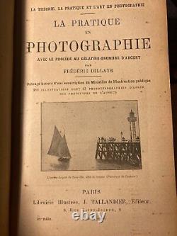 RARE Antique French Photography Books Frédéric Dillaye (1850-1880) 4 Vols