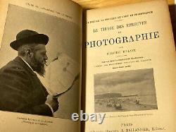 RARE Antique French Photography Books Frédéric Dillaye (1850-1880) 4 Vols