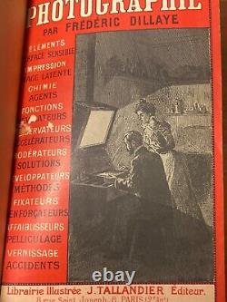 RARE Antique French Photography Books Frédéric Dillaye (1850-1880) 4 Vols