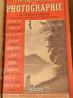 RARE Antique French Photography Books Frédéric Dillaye (1850-1880) 4 Vols