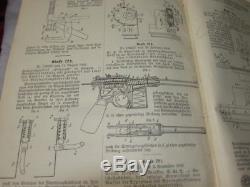 RARE Antique Germany Patent Book Siemens & Halske 1907 gun pistol Mauser, naval