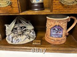 RARE Antique HARRY POTTER HAGRID'S HUT THEMED Magical Cabinet PROMO ARAGOG LOT