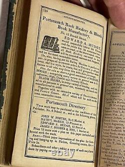 RARE Antique Historical Book 1839 Portsmouth New Hampshire Directory