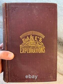 RARE Antique Kanes Artic Explorations 1881 Ornate Victorian Gilded Embossed Book