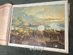 RARE Antique Large Illustrated Book Deutch-Franzosische Krieg 1870 1871 Dittrich