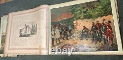 RARE Antique Large Illustrated Book Deutch-Franzosische Krieg 1870 1871 Dittrich