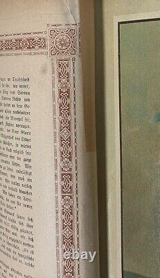 RARE Antique Large Illustrated Book Deutch-Franzosische Krieg 1870 1871 Dittrich