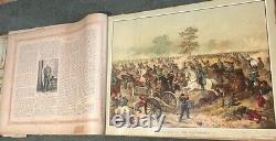 RARE Antique Large Illustrated Book Deutch-Franzosische Krieg 1870 1871 Dittrich