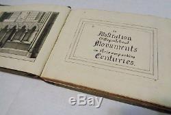 RARE Antique Scrapbook Victorian Commonplace Album Architecture Manuscript Book