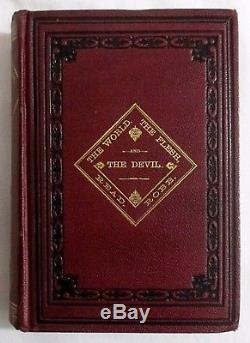 RARE Antique THE WORLD, THE FLESH, AND THE DEVIL Occult Satan Diabolism Sin