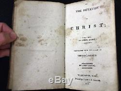 RARE Antique The Imitation of Christ Thomas A Kempis 1815 First Ohio printing