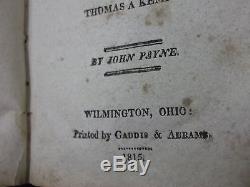 RARE Antique The Imitation of Christ Thomas A Kempis 1815 First Ohio printing