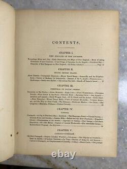 RARE Antique Victorian 1875 Nooks Corners of New England Coast Book MAINE Drake