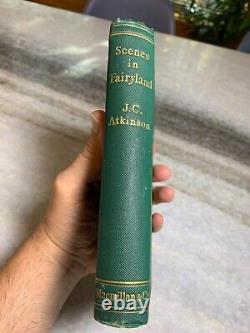 RARE Antique Victorian 1892 First Edition Ornate Gilded Book SCENES IN FAIRYLAND