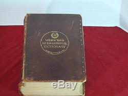RARE Antique Vintage 1899 Webster's INTL. Dictionary Subscription Edition