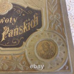 RARE Antique Zywoty Antique Polish Bible Book Swietych Panskich 1913