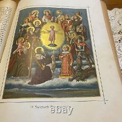 RARE Antique Zywoty Antique Polish Bible Book Swietych Panskich 1913