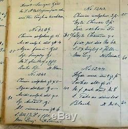 RARE Book HANDWRITTEN Recipes, PRESCRIPTIONS 5,000+ 1872-75 BROOKLYN Apothecary