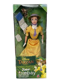 RARE Disney's Tarzan JANE by Mattel 1999 Doll Monkey & Sketch Book 22345 NRFB