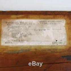 RARE Encyclopedia Britannica Wooden Book Crate Box 14th Edition 1929 Antique