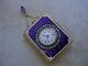 Rare Golay Fils & Stahl 18k Gold Book Form Pendant Watch, Hand Made 1880s Enamel