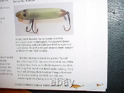 RARE HEDDON 9500 Vamp Fishing Lure Glass Eyes USA Dowagiac Mich Shows BOOK VALUE