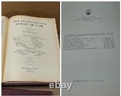 RARE International Library of Music Books University Society 1925 1935 HC x 9