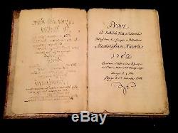 RARE MANUSCRIPT BOOK 1762 acts of King of Sardinia
