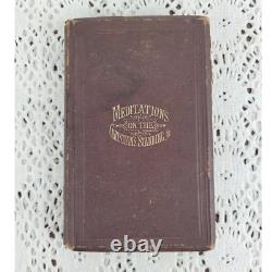 RARE Meditations on the Christian Standing State and Vocation 1874 Antique Book
