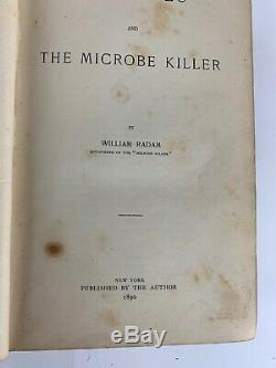 RARE Microbes and The Microbe Killer Wm Radams 1890 Quack Medicine Antique