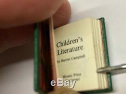 RARE Miriam Irwin REAL Miniature Book Artisan Dollhouse CHILDREN'S LITERATURE
