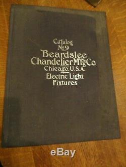 RARE! Old BEARDSLEE CHANDELIER MFG. CO. CATALOG #9 Electric Light Fixtures