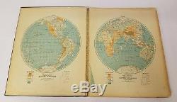 RARE Rand Mcnally World Atlas Premier Edition 1934 Book