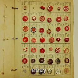 RARE SALESMAN SAMPLE ORDERING BOOK Antique Vintage La Mode Specialty Buttons