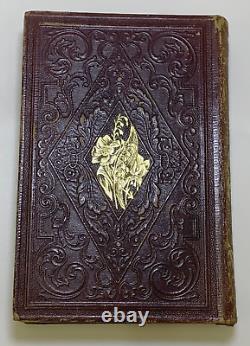 RARE The Lily of the Valley for 1852 Antique Leather Hardcover Book Plates HTF