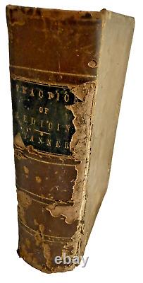 RARE The Practice of Medicine THomas Tanner 1866 1st AM ED Antique Medical Book