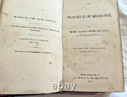 RARE The Practice of Medicine THomas Tanner 1866 1st AM ED Antique Medical Book