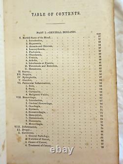 RARE The Practice of Medicine THomas Tanner 1866 1st AM ED Antique Medical Book