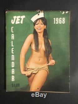 RARE Vintage 1968, 69, 70, 72, & 73 JET Calendar Featuring A Nude JET Beauty