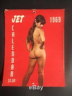 RARE Vintage 1968, 69, 70, 72, & 73 JET Calendar Featuring A Nude JET Beauty