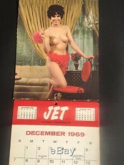 RARE Vintage 1968, 69, 70, 72, & 73 JET Calendar Featuring A Nude JET Beauty